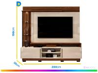 Painel para TV até 70” DJ Móveis Martino 4 Prateleiras - 3