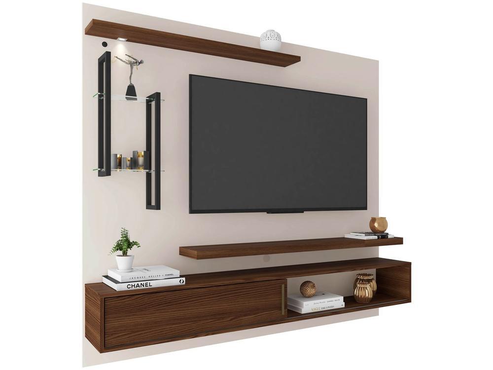 Painel para TV Até 60” DJ Móveis New Greco 2 Prateleiras - 5
