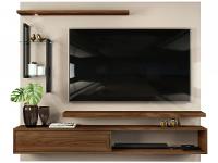 Painel para TV Até 60” DJ Móveis New Greco 2 Prateleiras - 1