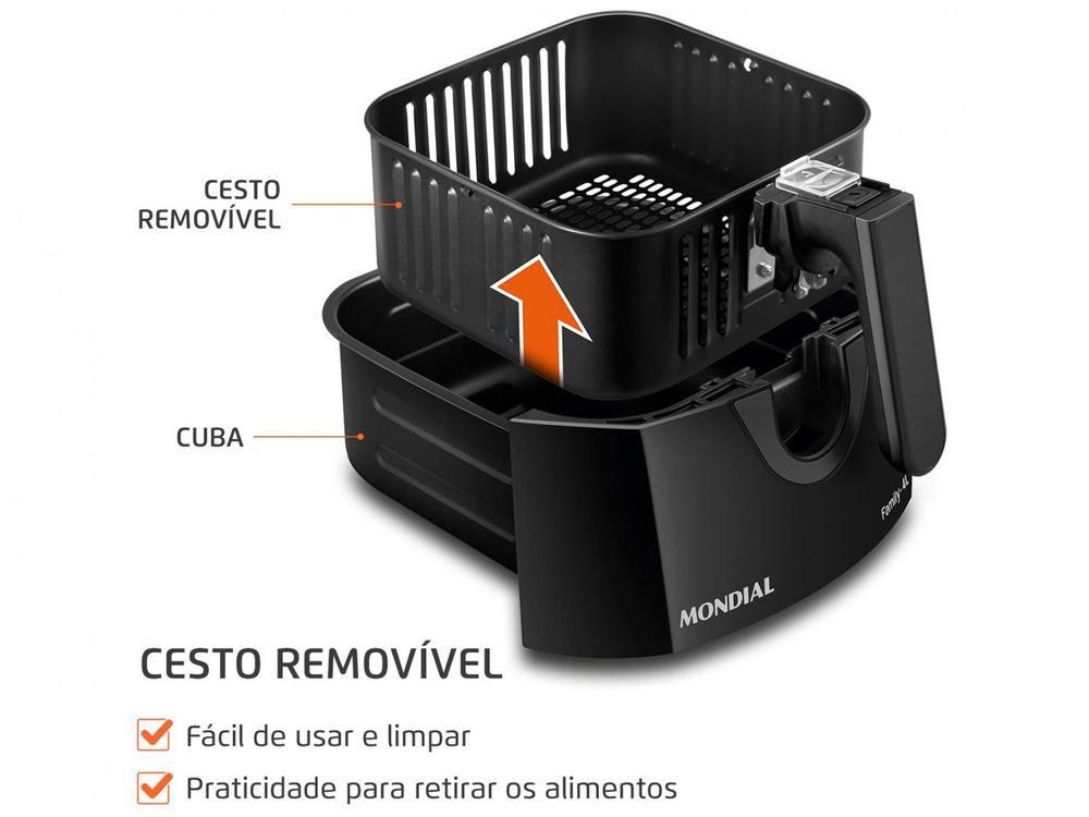 Air Fryer Mondial AFN-40-BF Preta com Timer - 15