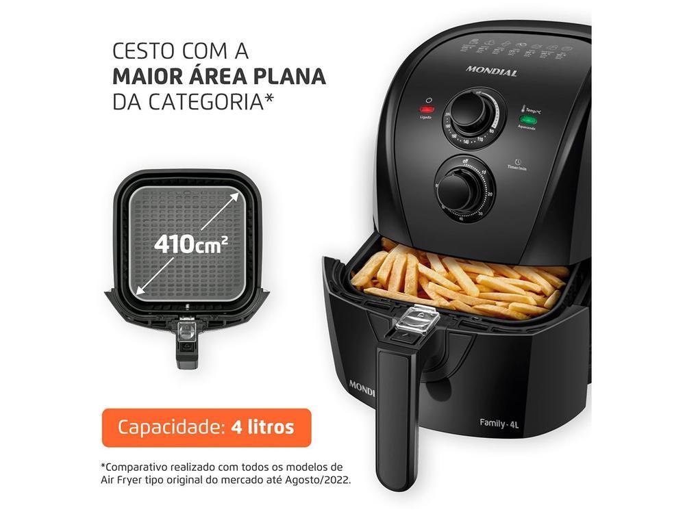 Air Fryer Mondial AFN-40-BF Preta com Timer - 4