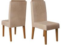 Mesa de Jantar 4 Cadeiras Retangular Cinza e Saara DJ Móveis Siena - 7