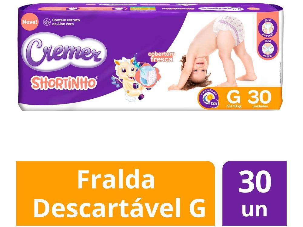 Fralda Shortinho Cremer Tam. G 9 a 13kg - 2