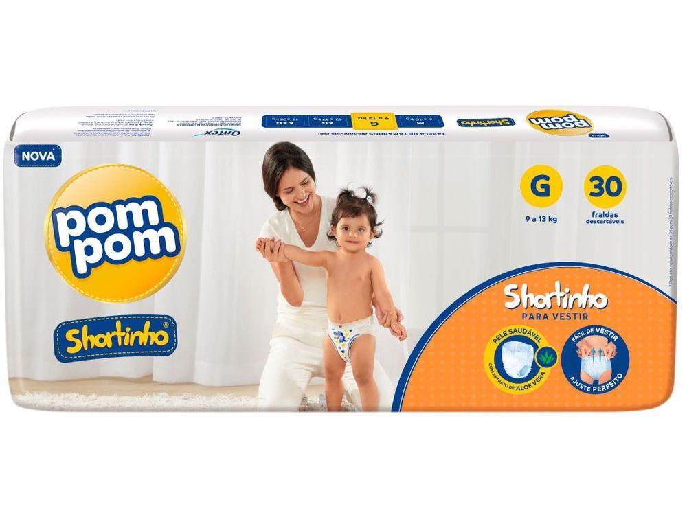 Fralda Shortinho Pom Pom Tam. G - 1