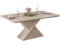 Mesa de Jantar 6 Cadeiras Retangular Off White e Saara DJ Móveis Firenze - 6