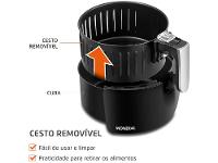 Air Fryer Mondial Pratic AF-30-I Preto e Inox 3,5L com Timer - 14