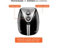 Air Fryer Mondial Pratic AF-30-I Preto e Inox 3,5L com Timer - 17