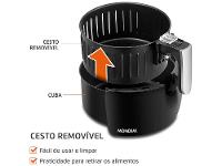 Air Fryer Mondial Pratic AF-30-I Preto e Inox 3,5L com Timer - 5