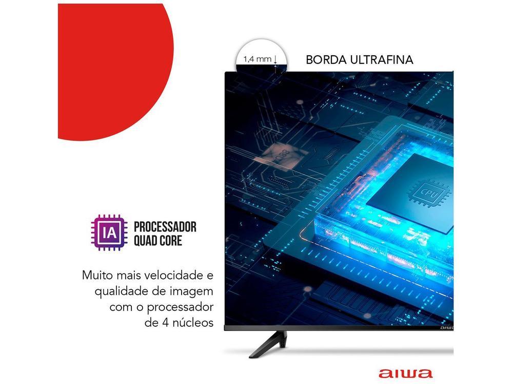 Smart TV 50” 4K D-LED AIWA VA Wi-Fi Bluetooth - 9