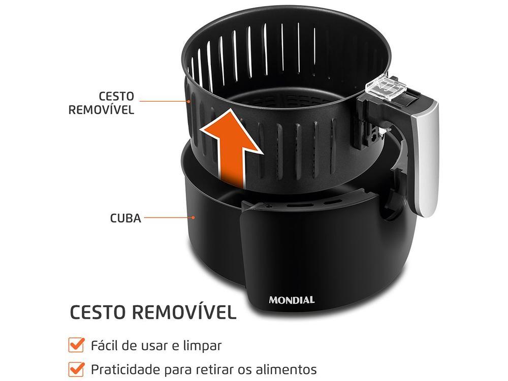 Air Fryer Mondial Pratic AF-30-I Preta 3,5L com Timer - 5