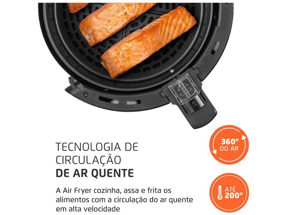 Fritadeira Elétrica sem Óleo/Air Fryer Mondial Pratic AF-35-BF Preta 3,5L com Timer - 16