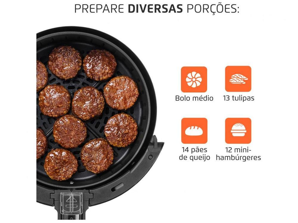 Fritadeira Elétrica sem Óleo/Air Fryer Mondial Pratic AF-35-BF Preta 3,5L com Timer - 22