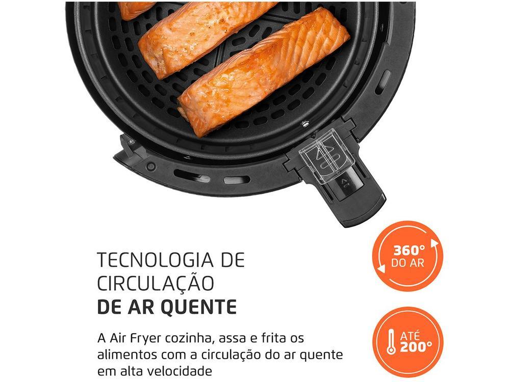 Fritadeira Elétrica sem Óleo/Air Fryer Mondial Pratic AF-35-BF Preta 3,5L com Timer - 7