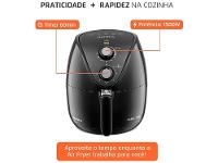 Fritadeira Elétrica sem Óleo/Air Fryer Mondial Pratic AF-35-BF Preta 3,5L com Timer - 18