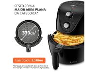 Fritadeira Elétrica sem Óleo/Air Fryer Mondial Pratic AF-35-BF Preta 3,5L com Timer