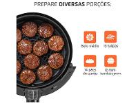 Fritadeira Elétrica sem Óleo/Air Fryer Mondial Pratic AF-35-BF Preta 3,5L com Timer - 5