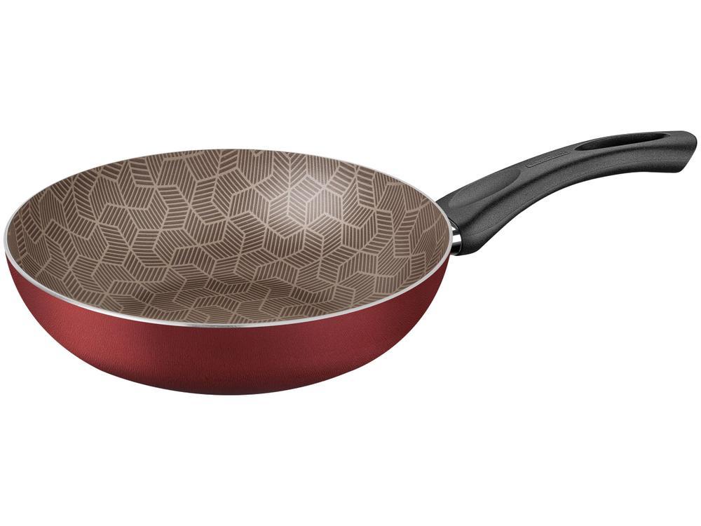 Frigideira Antiaderente Tramontina de Alumínio Funda Paris Vermelha 24cm - 1