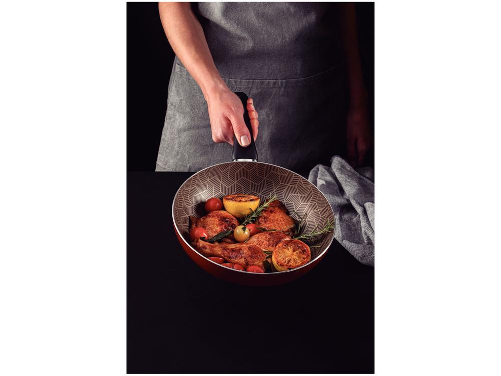 Frigideira Antiaderente Tramontina de Alumínio Funda Vermelha 28cm - 2