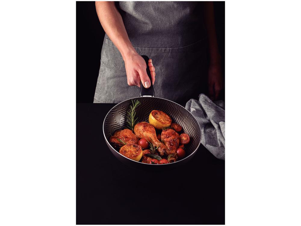 Frigideira Antiaderente Tramontina de Alumínio Funda Paris Chumbo 28cm - 2