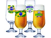Jogo de Taças para Cerveja de Vidro 310ml 4 Peças Ruvolo Brasil - 1