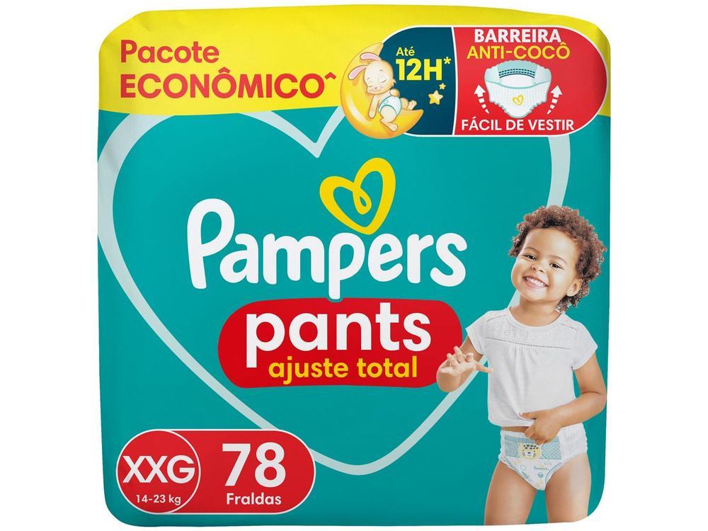 Fralda Calça Pampers Pants Ajuste Total Tam. XXG 14 a 23kg 78 Unidades - 10