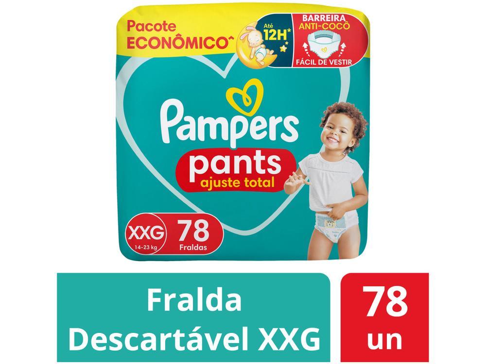 Fralda Calça Pampers Pants Ajuste Total Tam. XXG 14 a 23kg 78 Unidades - 11
