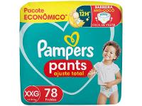 Fralda Calça Pampers Pants Ajuste Total Tam. XXG 14 a 23kg 78 Unidades - 10