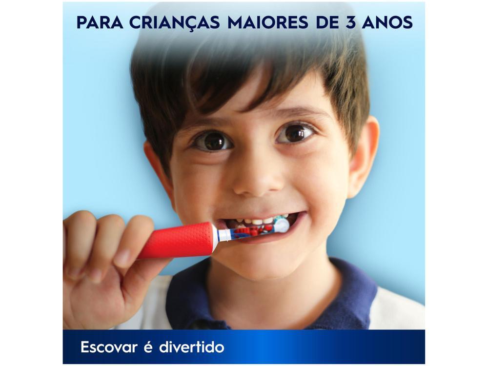 Escova de Dente Elétrica Infantil Oral-B Marvel Homem-Aranha Recarregável - 14