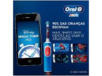 Escova de Dente Elétrica Infantil Oral-B Marvel Homem-Aranha Recarregável - 25