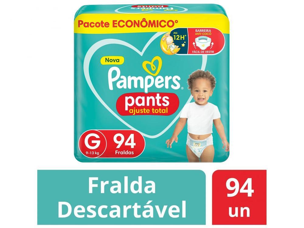 Fralda Calça Pampers Pants Ajuste Total Tam. G 9 a 13kg 94 Unidades - 2
