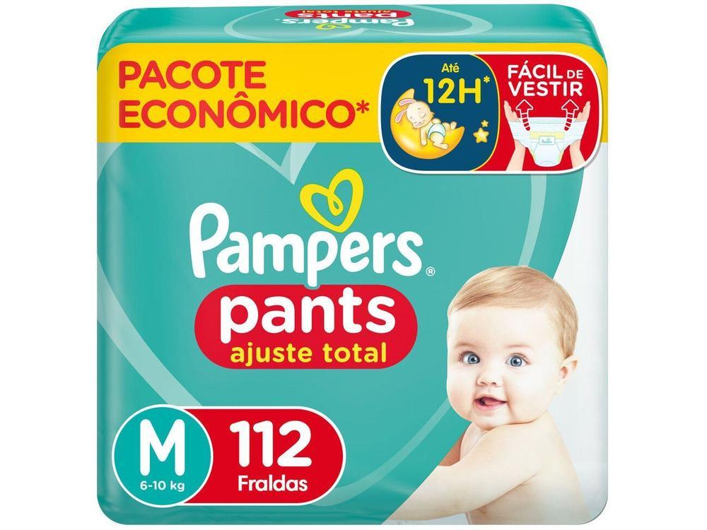 Fralda Calça Pampers Pants Ajuste Total Tam. M 6 a 10kg 112 Unidades - 10