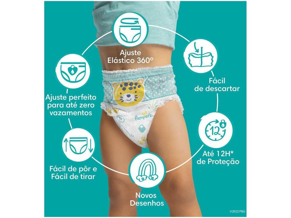 Fralda Calça Pampers Pants Ajuste Total Tam. M 6 a 10kg 112 Unidades - 13