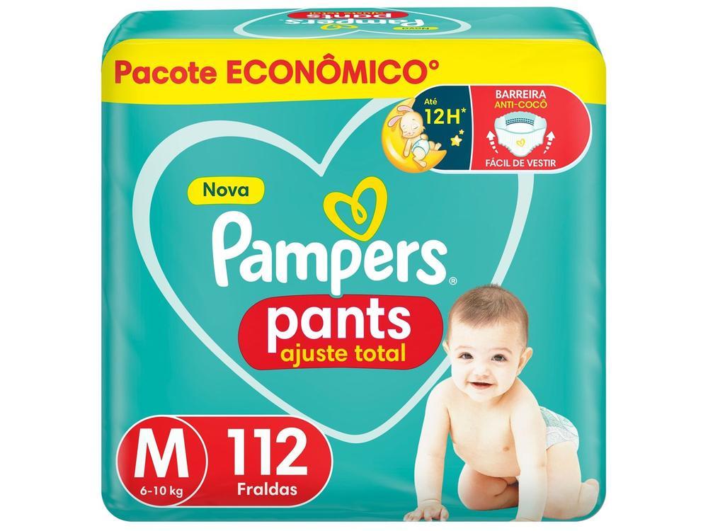 Fralda Calça Pampers Pants Ajuste Total Tam. M 6 a 10kg 112 Unidades - 19