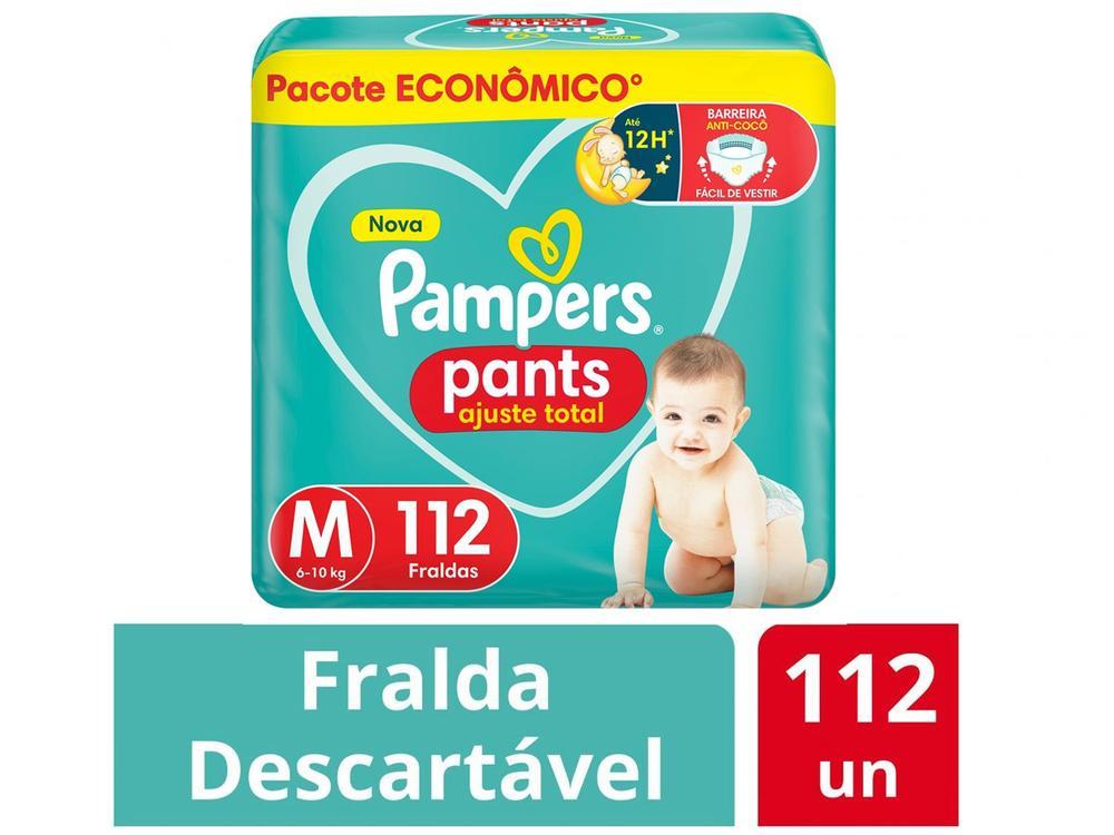 Fralda Calça Pampers Pants Ajuste Total Tam. M 6 a 10kg 112 Unidades - 20