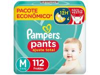 Fralda Calça Pampers Pants Ajuste Total Tam. M 6 a 10kg 112 Unidades - 10
