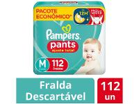 Fralda Calça Pampers Pants Ajuste Total Tam. M 6 a 10kg 112 Unidades - 11