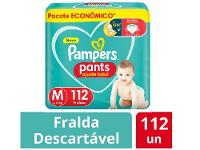 Fralda Calça Pampers Pants Ajuste Total Tam. M 6 a 10kg 112 Unidades - 20