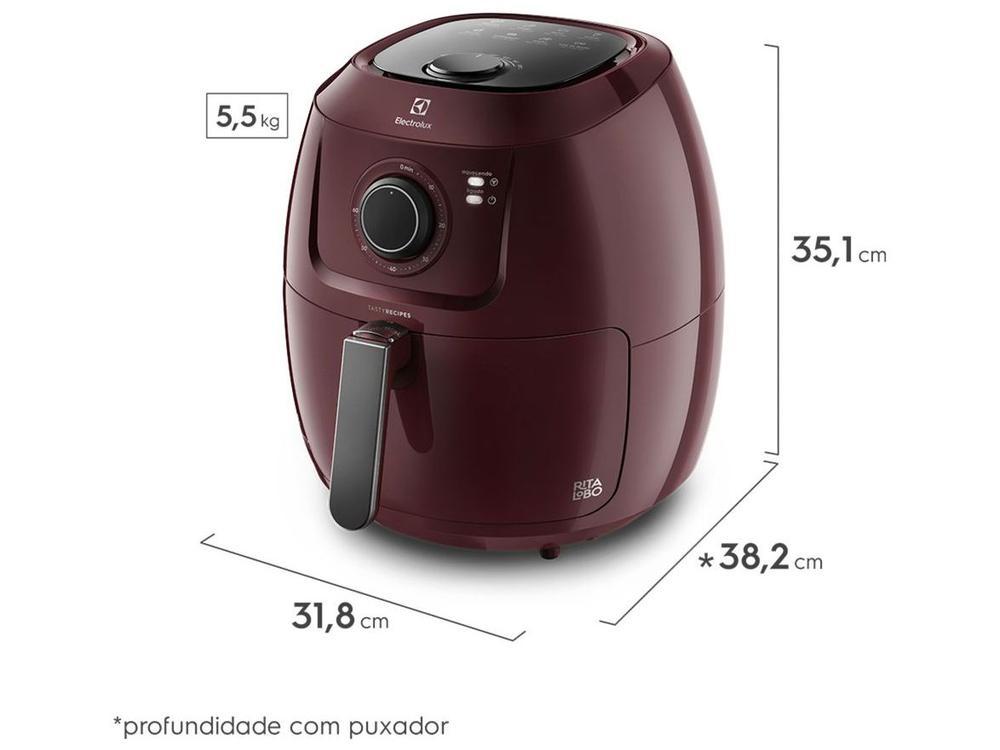 Air Fryer Electrolux Family Efficient EAF51 Dark Red 6,5L com Timer - 10