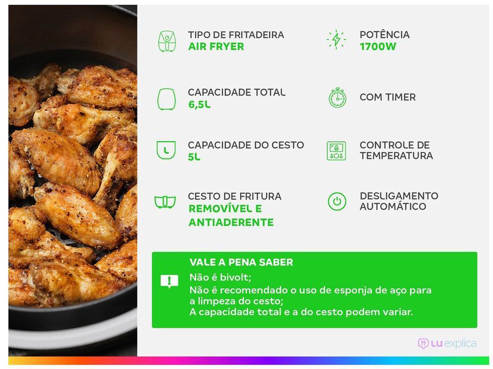 Air Fryer Electrolux Family Efficient EAF50 Grafite 6,5L com Timer - 17