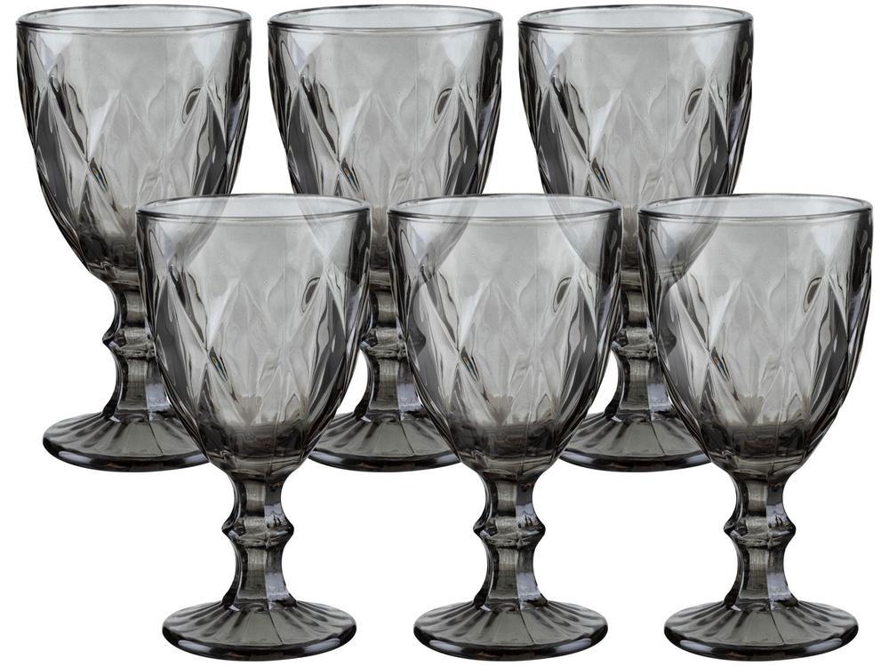 Jogo de Taças para Bebidas de Vidro 330ml 6 Peças Haus Diamond Empire - 1