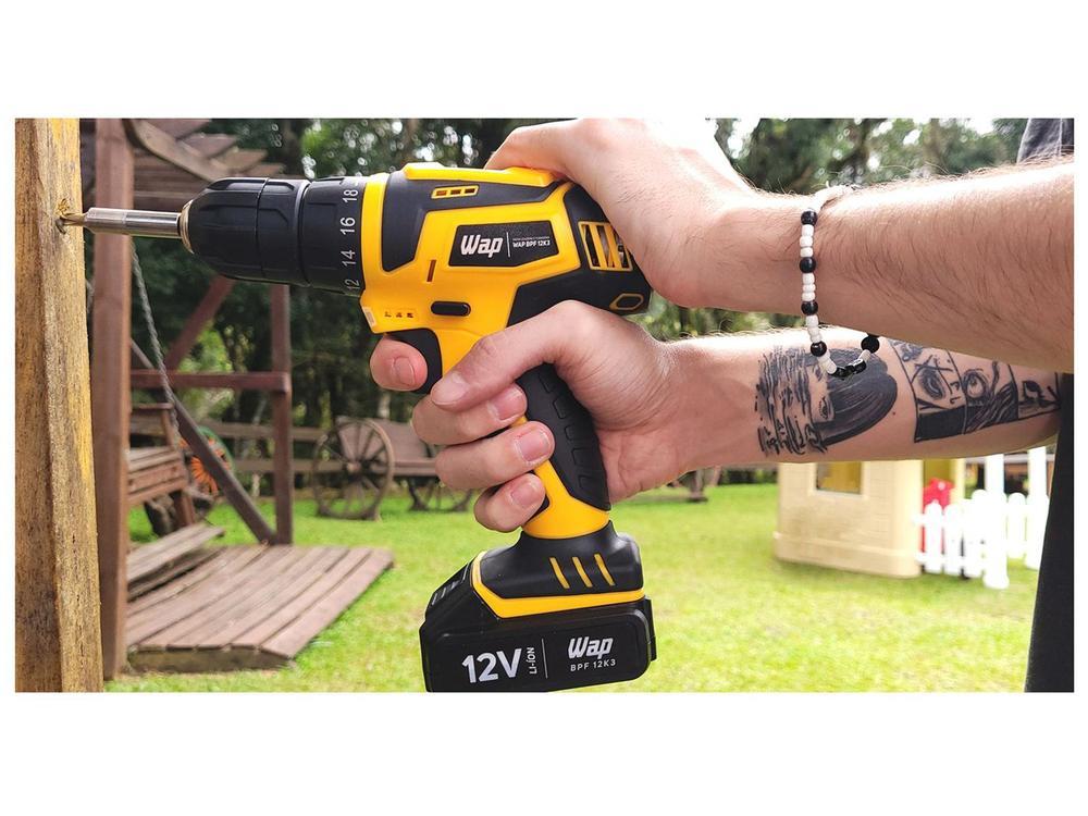 Furadeira e Parafusadeira Wap a Bateria 12V com Maleta 13 Peças BPF 12K3 - 2
