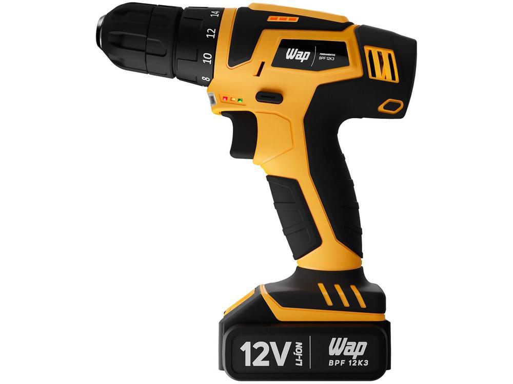 Furadeira e Parafusadeira Wap a Bateria 12V com Maleta 13 Peças BPF 12K3 - 6