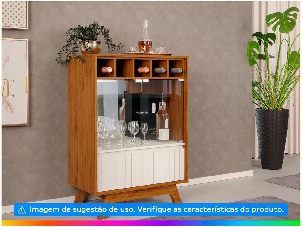 Cristaleira 3 Portas Freijó/Off White DJ Móveis  - 3