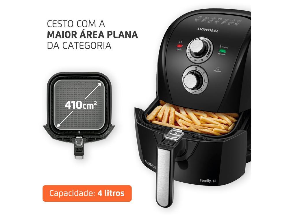 Air Fryer Mondial AFN-40-BFS Preto 4L com Timer - 12