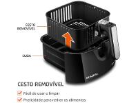 Air Fryer Mondial AFN-40-BFS Preto 4L com Timer - 14