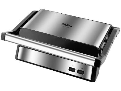 Grill Philco PGR21PI Maxx Clean 2 em 1 Retangular 1000W Antiaderente com Coletor de Gordura