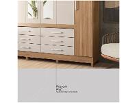 Guarda-roupa Casal com Espelho 6 Portas - 18