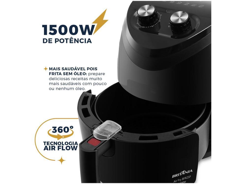 Air Fryer Britânia BFR25P Preto 3,5L com Timer - 9