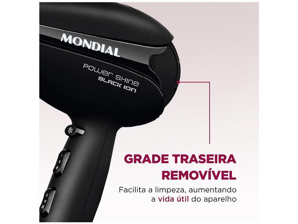 Secador de Cabelo Mondial Power Shine Black - 6