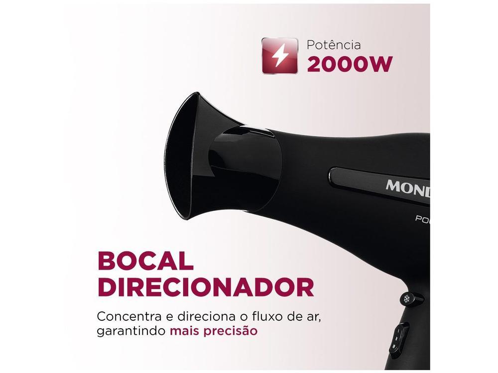 Secador de Cabelo Mondial Power Shine Black - 4